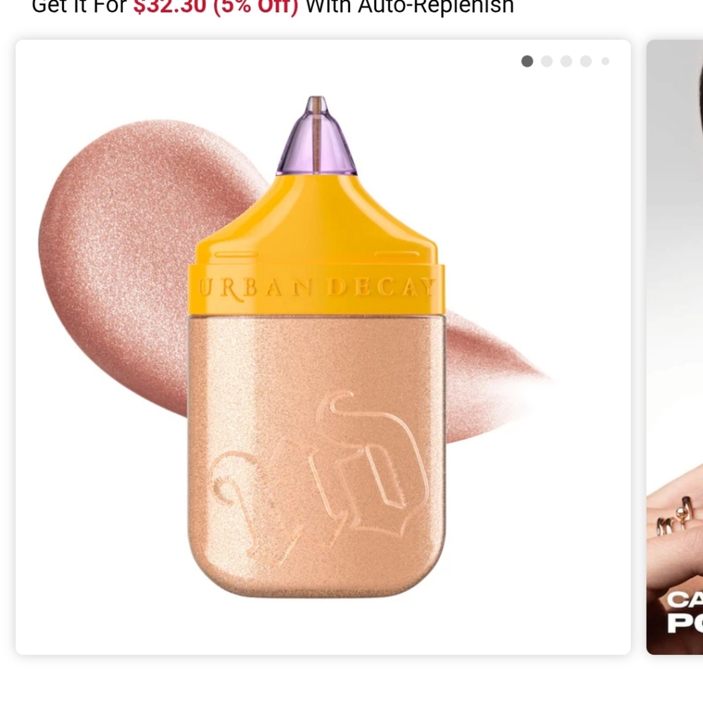 Urban Decay Shimmering Highlighter in Peach Champagne